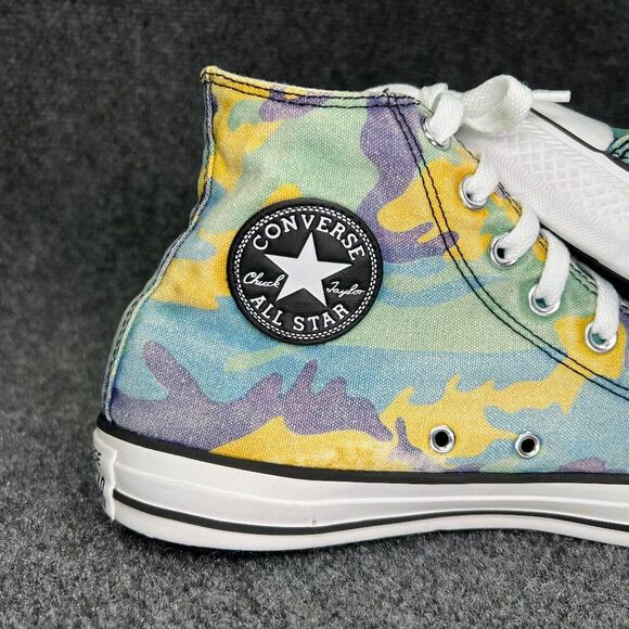 Converse Andy Warhol Sneakers Womens 10 Hi Colorful Camo Chuck Taylor All Star - Picture 9 of 14